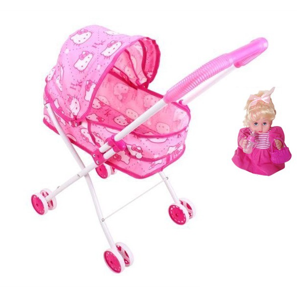 Jual Mainan Stroller Hello Kitty + Boneka | Shopee Indonesia