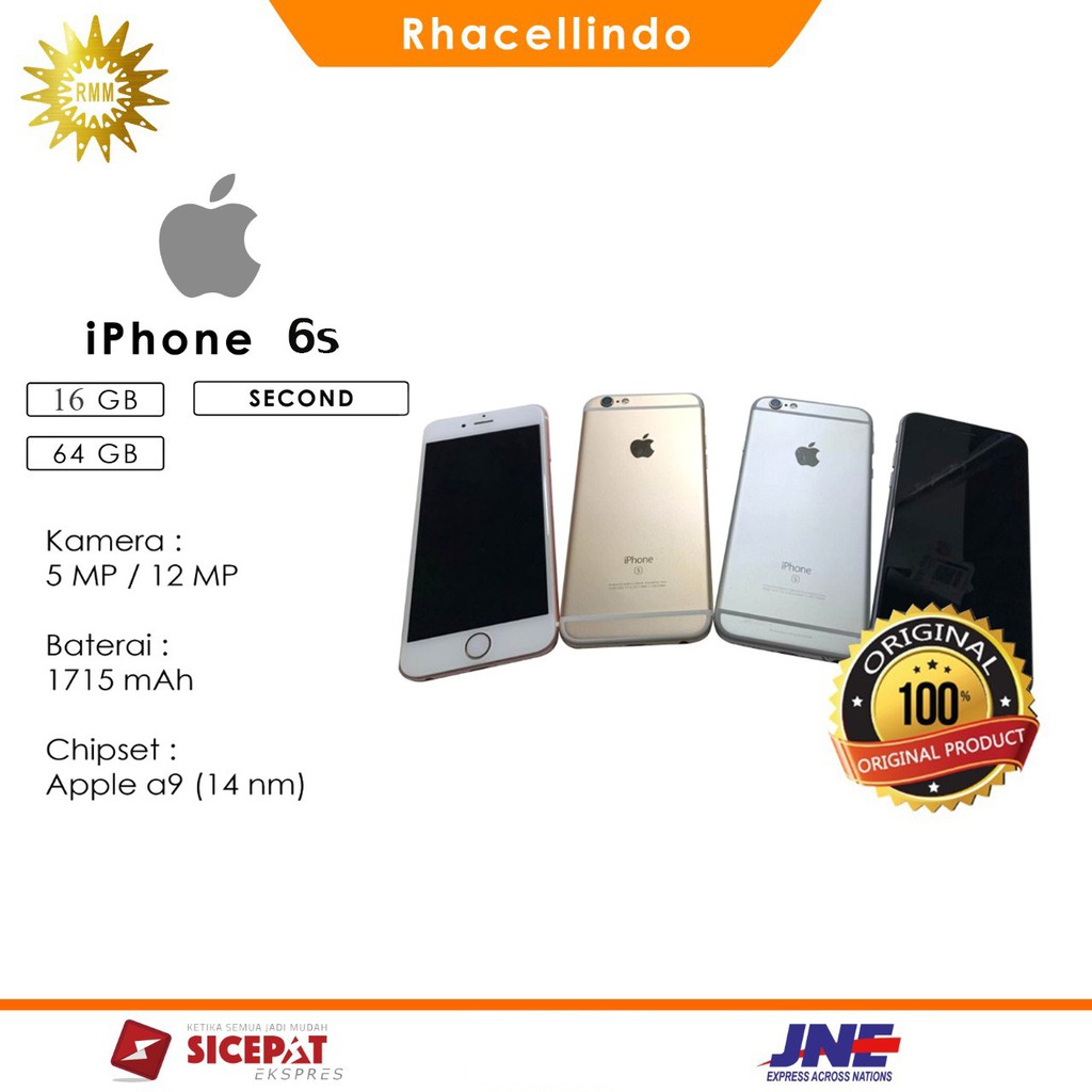 IP 6S 16GB Fullset Second Original Mulus Shopee Indonesia