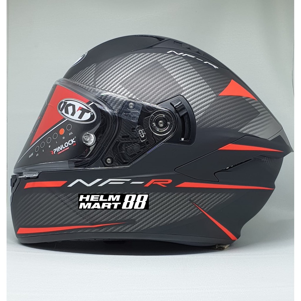 KYT NFR Logos Helm KYT FullFace NFR Black Matte Helm KYT NFR Shopee
