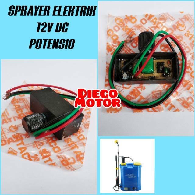 Potensio setelan air mesin semprot hama tipe aki DC 12V 16L CBA Shopee Indonesia