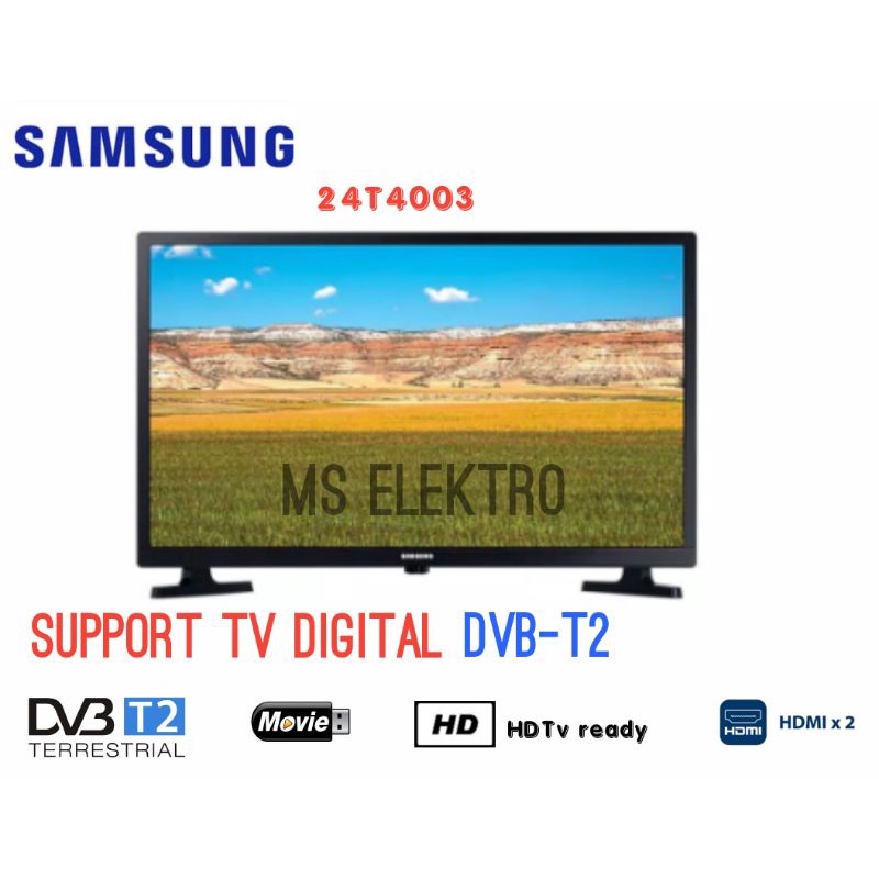 Jual Tv Led Samsung 24 Inch Digital Dvbt2 Hd Usb Movie 24T4003 | Shopee Indonesia