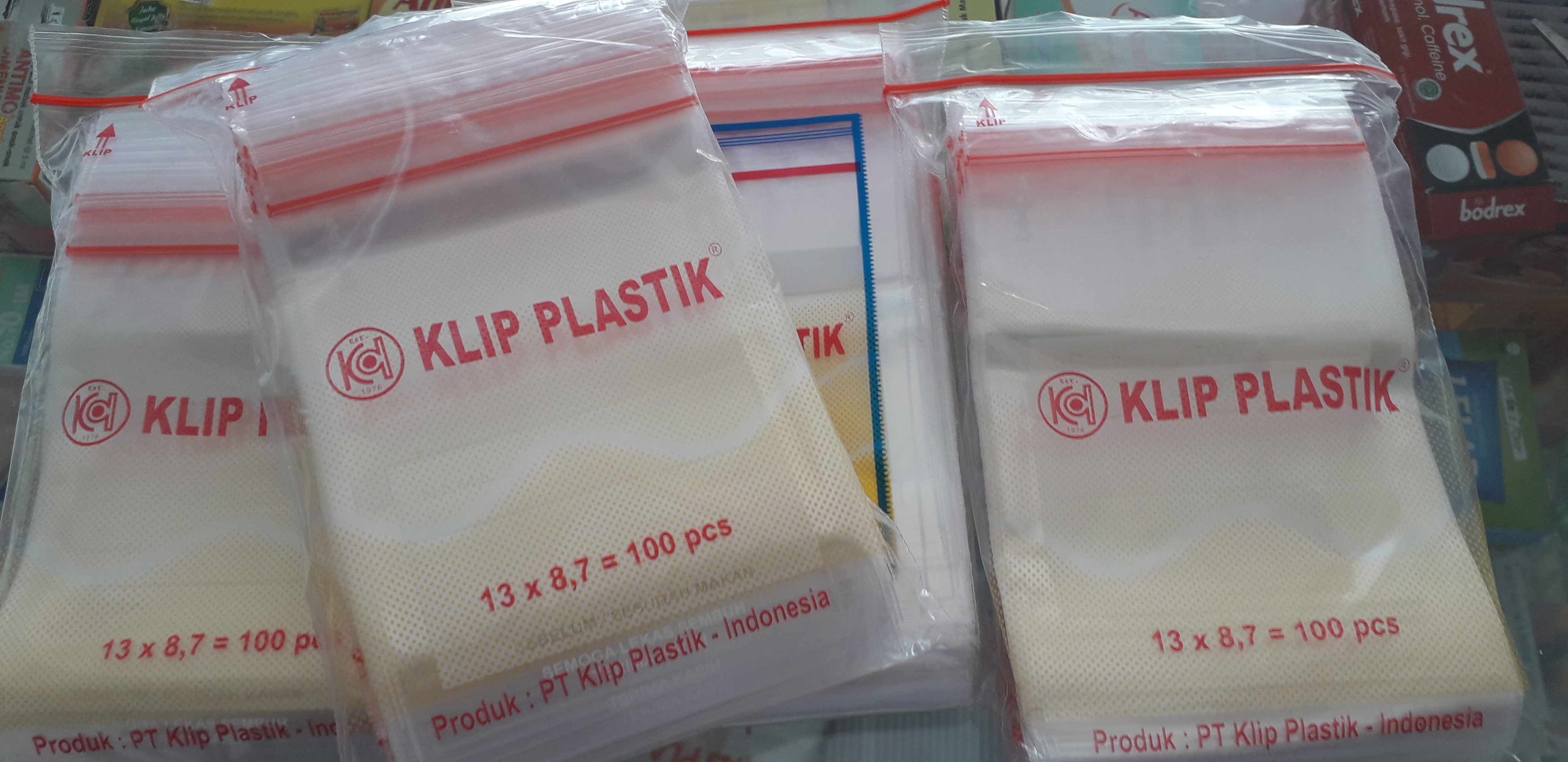 Plastik Klip Obat Uk. 13x8,7 Top Quality / Etiket Obat Uk