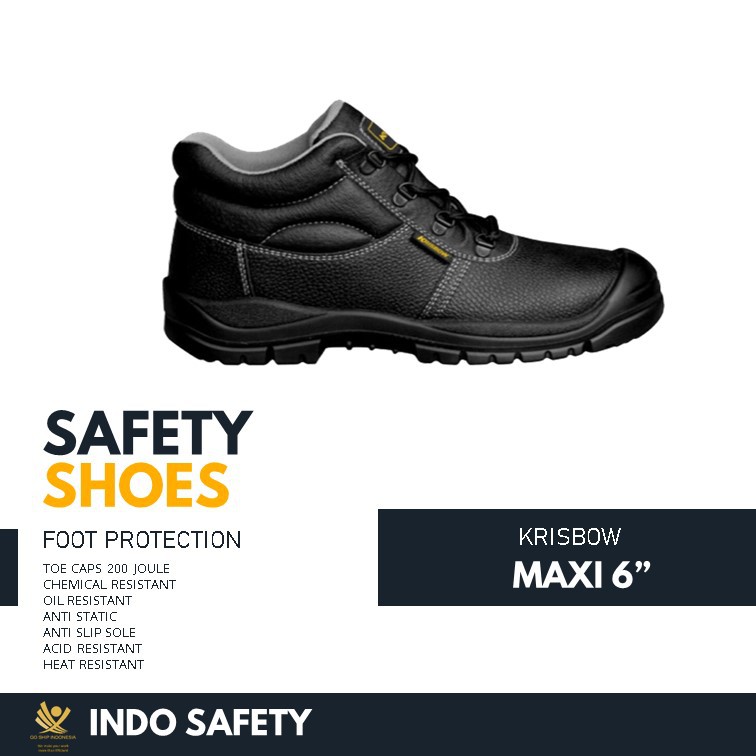 Jual SEPATU SAFETY KRISBOW MAXI 6 INCH Shopee Indonesia