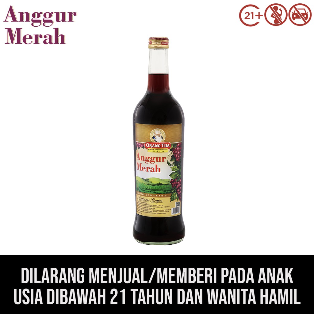 Orang Tua Anggur Merah Gold (620mL) Shopee Indonesia
