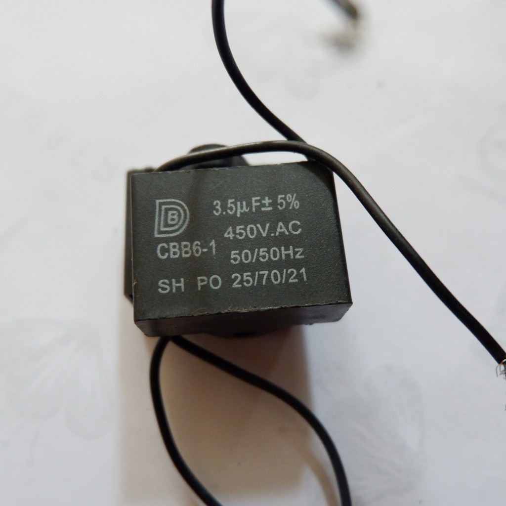 Jual Kapasitor kipas angin 3.5 Uf miyako cosmos maspion Indonesia