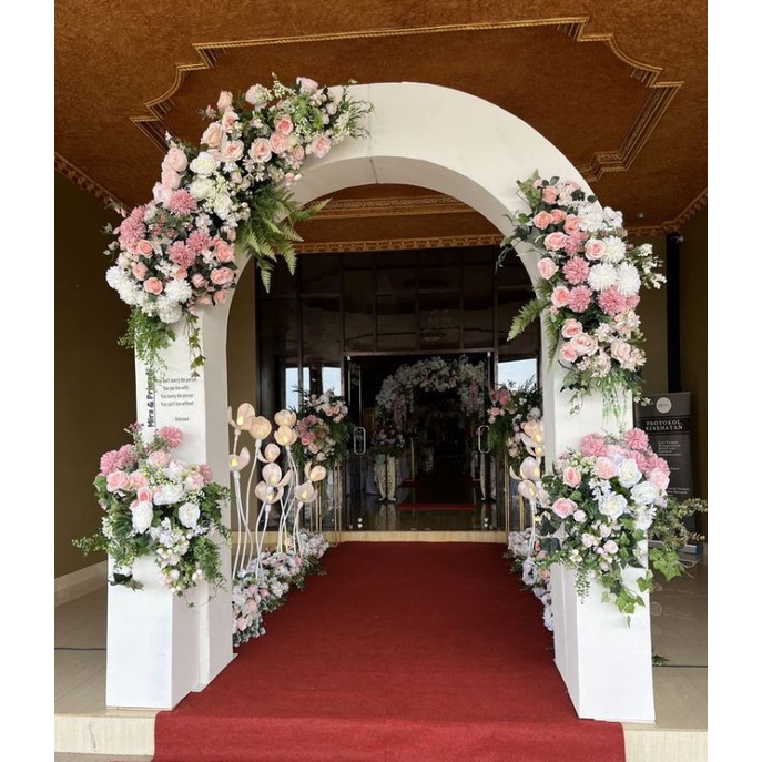 Jual gapura pintu masuk / backdrop dekorasi pelaminan Shopee Indonesia