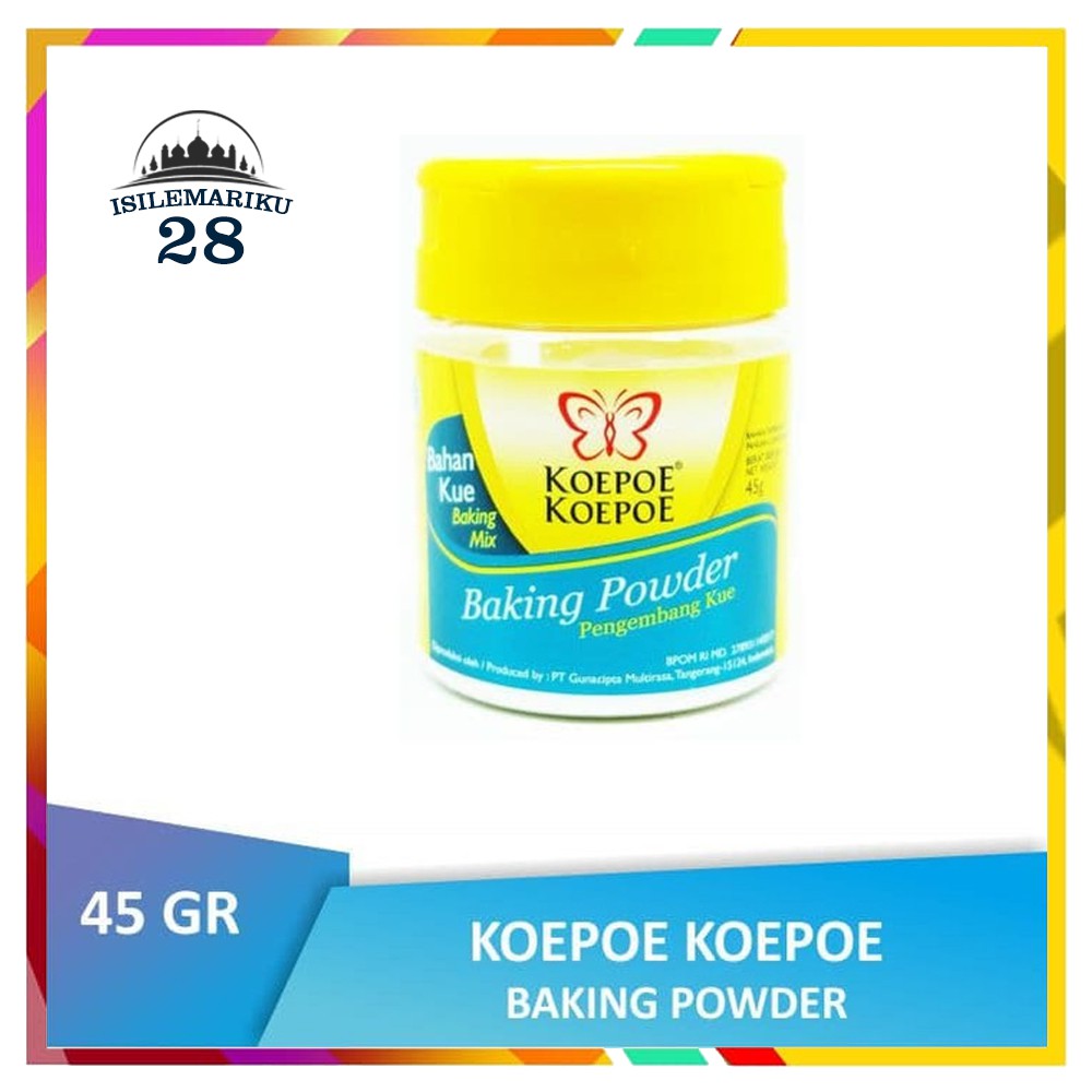 Jual Koepoe Koepoe Baking Powder 45 GR Shopee Indonesia