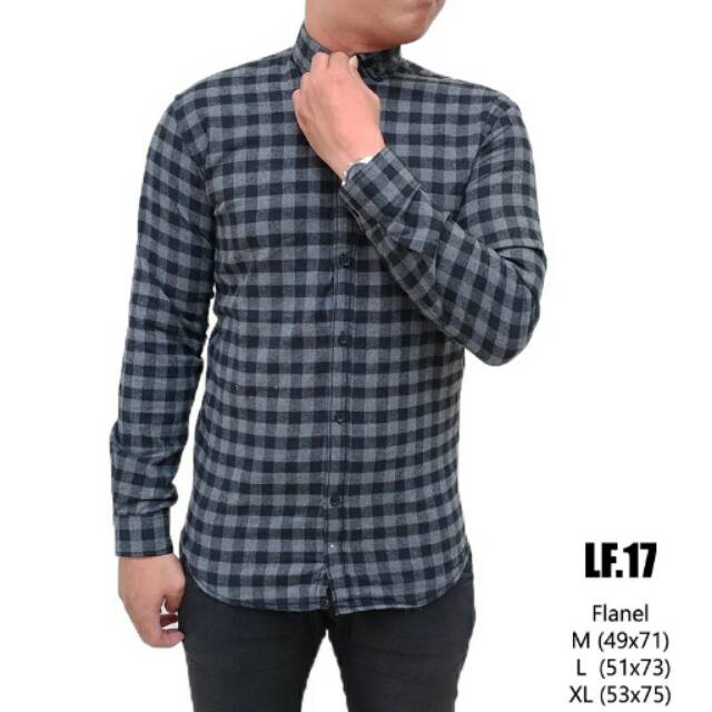 Jual Kemeja Flanel Pria Lengan Panjang Cowok Flannel Kotak-Kotak Hitam Grey Gelap Keren Berkualitas Top Indonesia|Shopee Indonesia 640_x_640_jpg