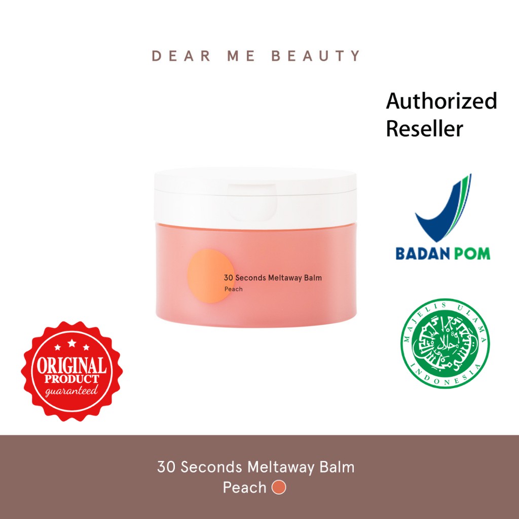Jual Dear Me Beauty 30 Seconds Meltaway Cleansing Balm Peach Shopee