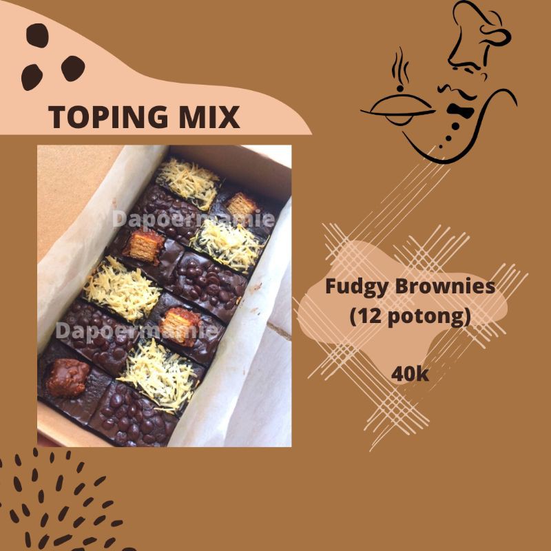 Jual Fudgy Brownies (12 potong) ENAK, TERMURAH! Indonesia