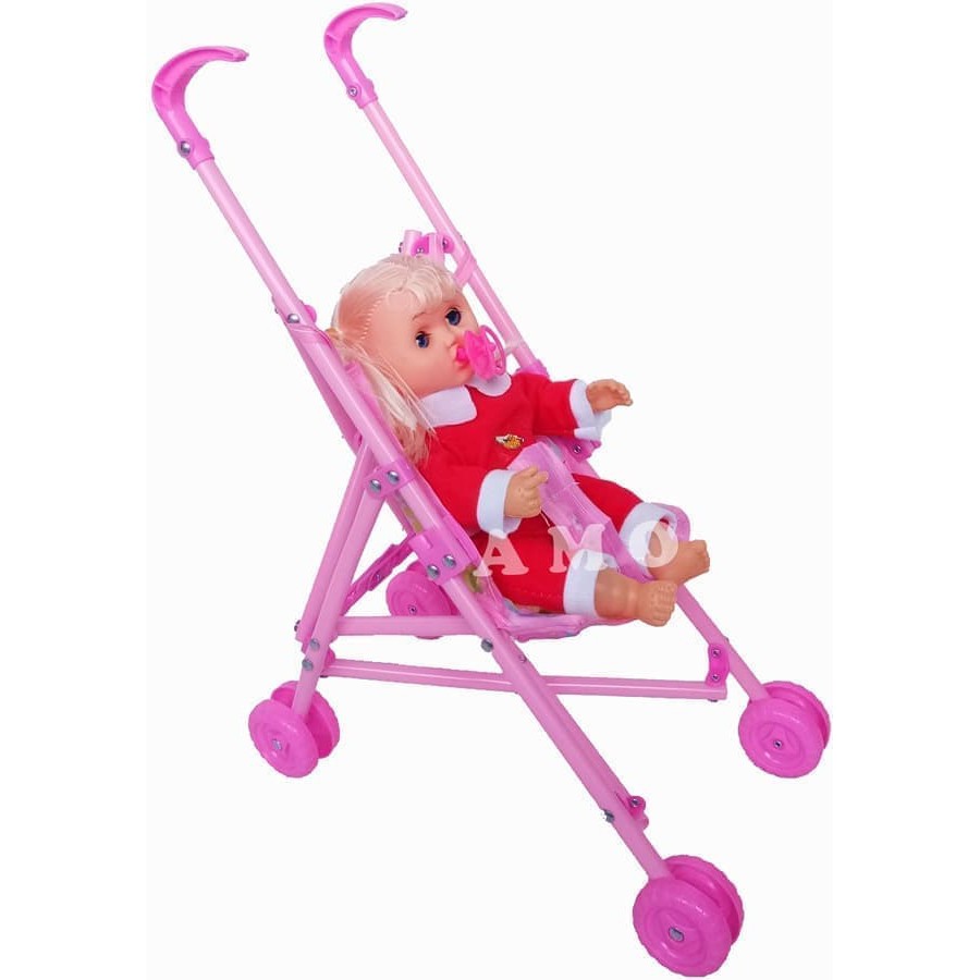 Jual Mainan Anak Dorongan Stroller Boneka Bayi Premium | Shopee Indonesia