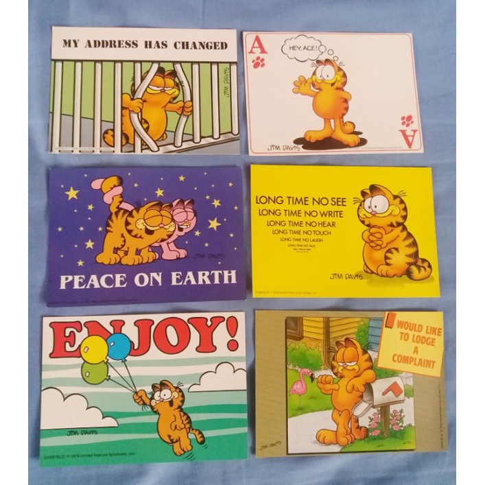 Jual postcards, kartu ucapan Garfield Shopee Indonesia