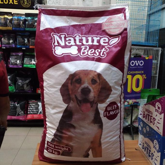 Jual Dog Food 20kg /Makanan Anjing 20kg Nature Best Beef Flavour 20kg
