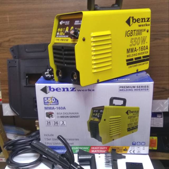 MESIN LAS LISTRIK BENZ MMA160 IGBT /550WATT Shopee Indonesia