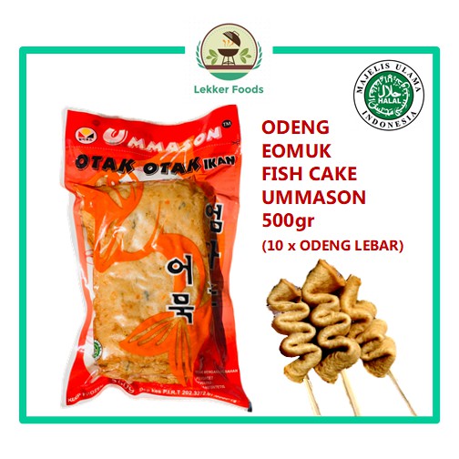 lekker 500 2023 Jual Odeng Eomuk Korea Fish Cake Ummason 500Gr Halal Indonesia|Shopee Indonesia