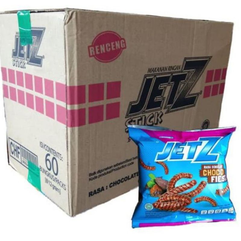 Jual Jetz Cokelat Choco Fiesta 1 Dus Isi 60 Pcs Chiki Jetz Stik Coklat | Shopee Indonesia