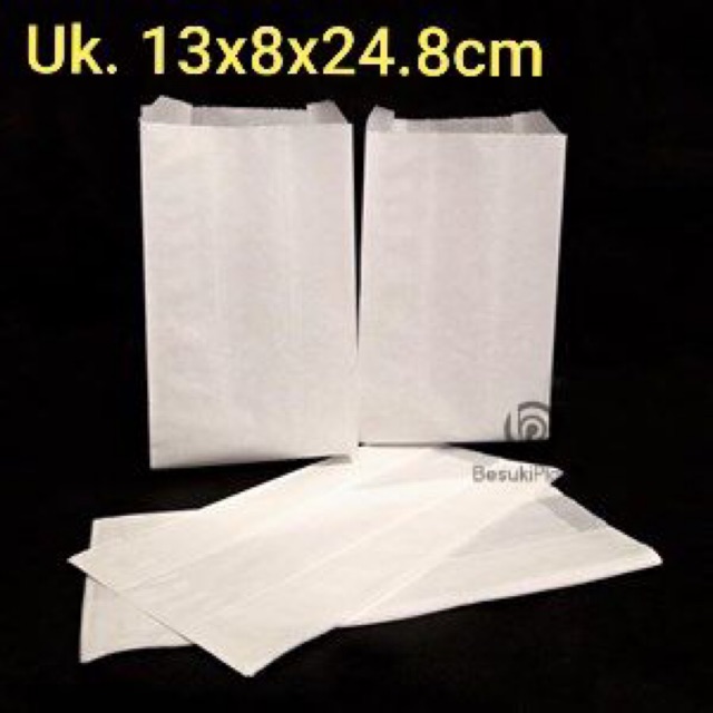 PaperBag Putih Polos / Kertas Makanan / Kantong Makanan