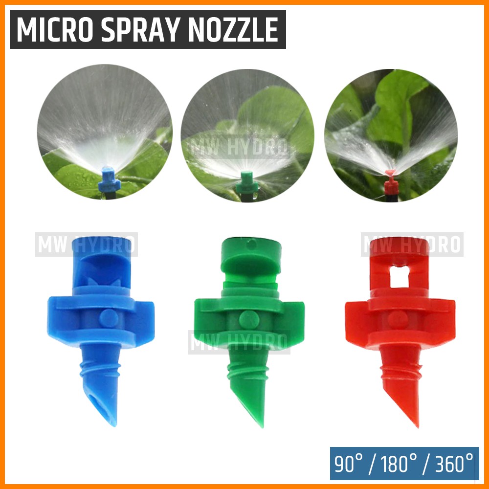 10 Pcs Micro Jet Sprayer Nozzle Aeroponik / Hidroponik / Irigasi