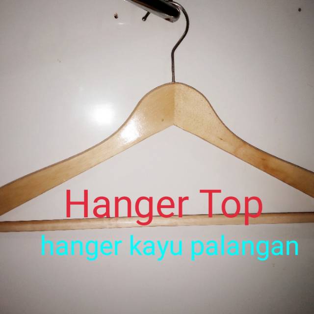 Jual HANGER KAYU PALANGAN DEWASA HARGA PER 1 BH Indonesia
