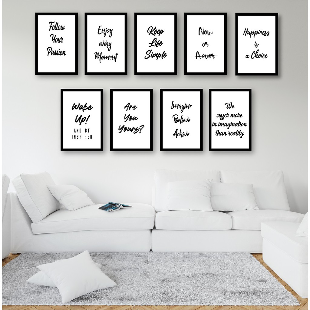 Jual Hiasan Dinding Pajangan Kamar Dekorasi Rumah Quotes Motivasi Hitam Putih Include Paku Baja Indonesia|Shopee Indonesia 1024_X_1024_jpg