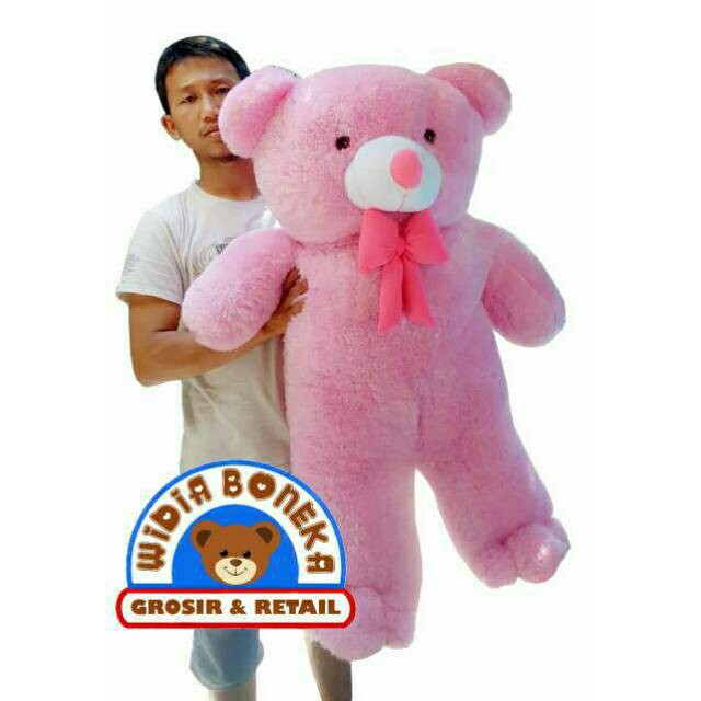 Boneka Besar Beruang Teddy Bear Jumbo Pita 1 meter