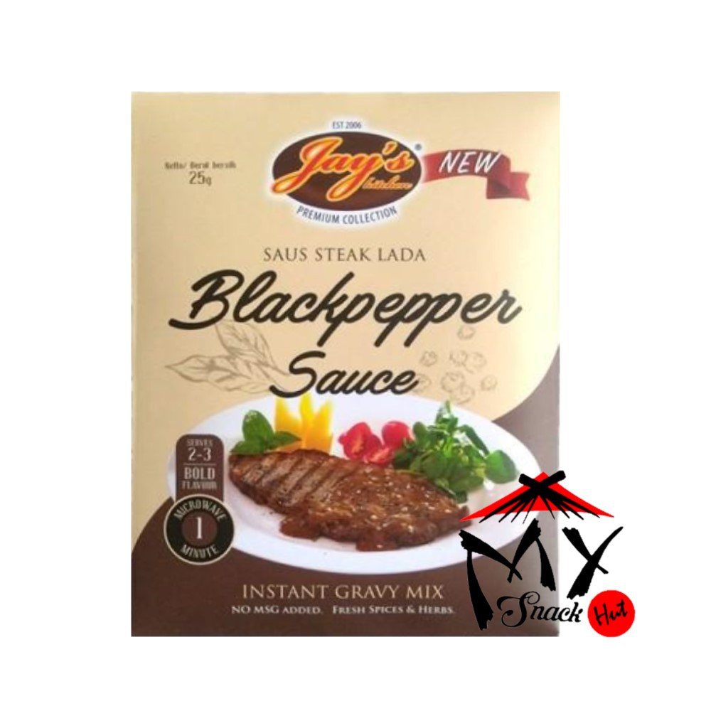 JAYS BLACKPEPPER SAUCE 25GR SAUS STEAK SAOS LADA HITAM BLACK