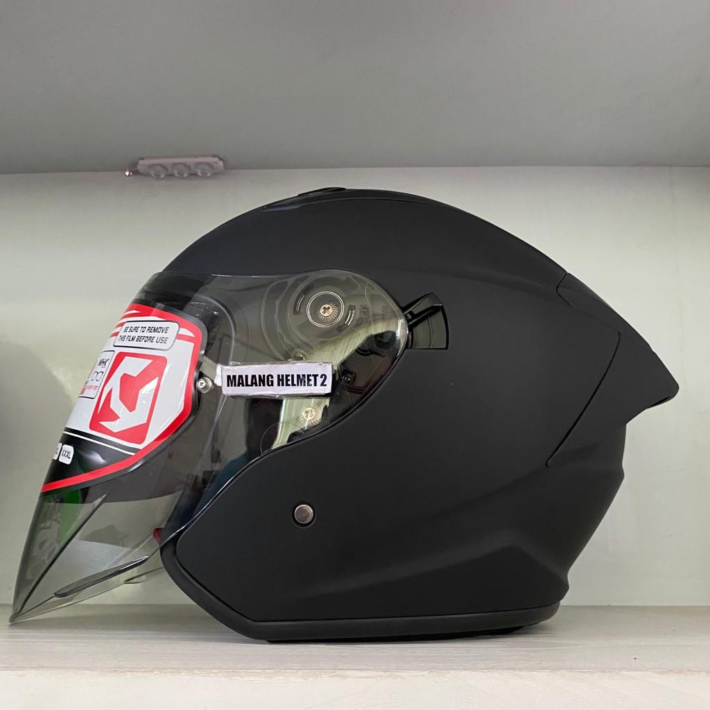 Jual Helm Half Face NHK S1 GP PRO Solid Black Doff [Ongkir Termurah 2kg