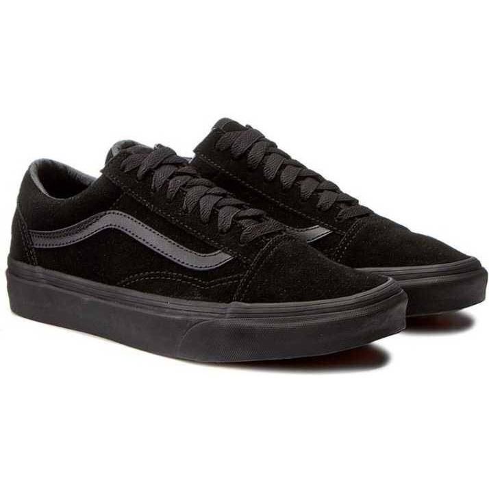 Jual Vans Old Skool Suede Black Black | Shopee Indonesia