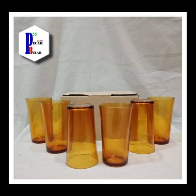 Jual Umbra- Gelas Kopi/ Gelas Kaca/ Gelas Teh Manis/ Coklat (6 X 300 Ml) | Shopee Indonesia