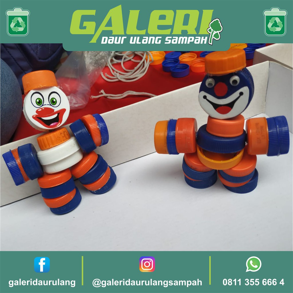 Jual Bonka Ronce Daur Ulang Tutup Botol Bekas Mainan Edukasi Anak Robot Daur Ulang | Shopee Indonesia
