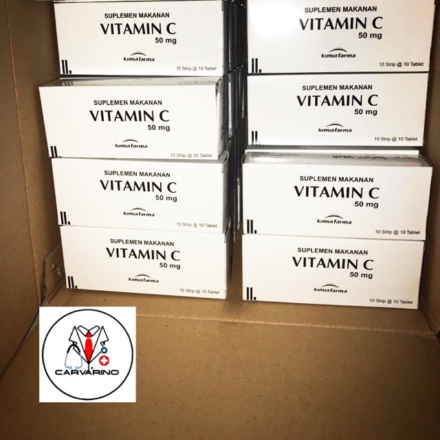 Vitamin C Kimia Farma 50mg isi 100 tablet Shopee Indonesia