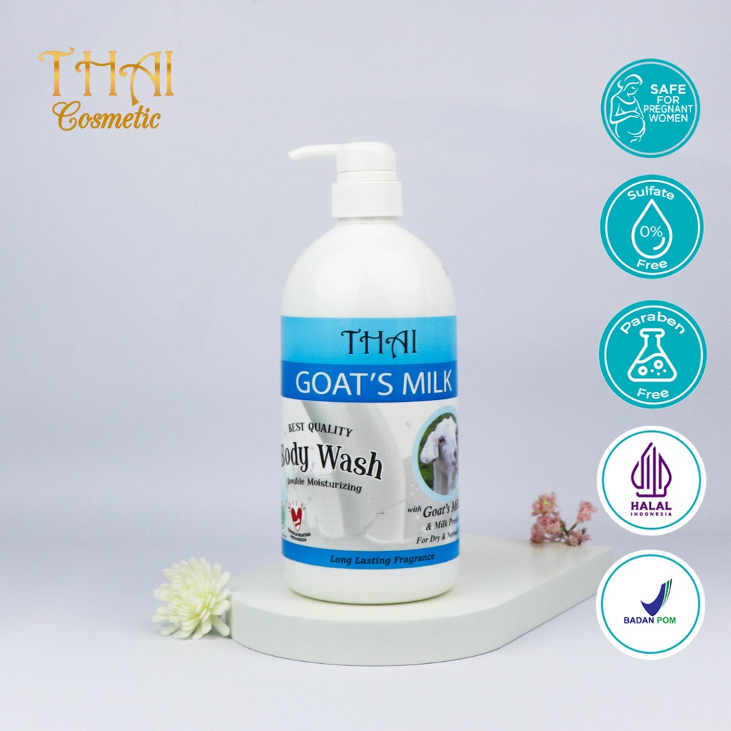 Jual Thai Sabun Cair Goats Milk Body Wash 1000ml Shopee Indonesia