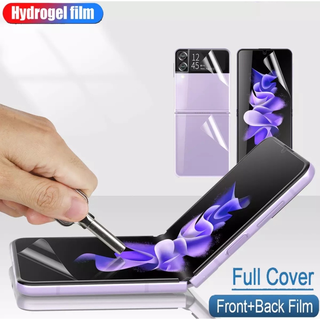 Jual Hydrogel anti gores Samsung Galaxy Z FLIP 3 4 screen guard FULL