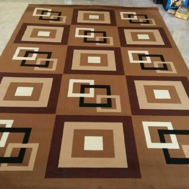 Jual Karpet Permadani Kotak Coklat | Shopee Indonesia
