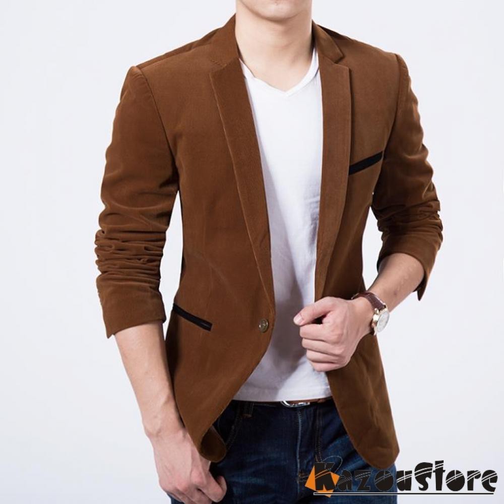 Jual Blazer Pria Warna Coklat Njs115 | Shopee Indonesia