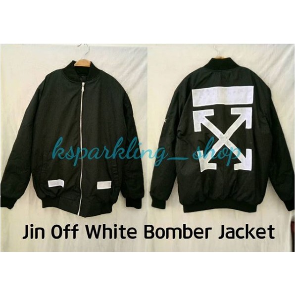 Jual Jin Off White Bomber Jacket | Shopee Indonesia
