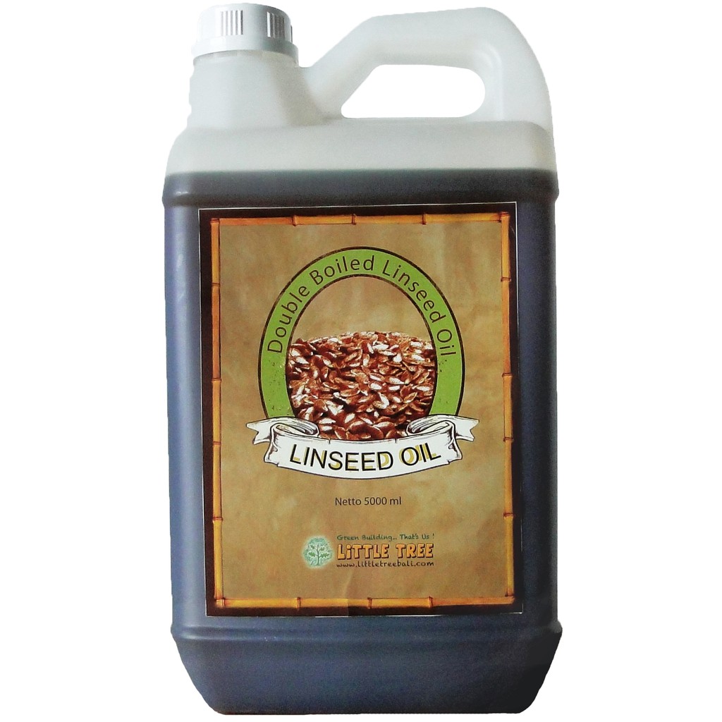 Jual Minyak Kayu Double Boiled Linseed Oil 5L/Minyak Finishing