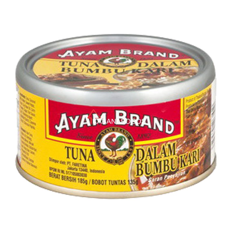 Ikan Tuna Kari Kalengan Ayam Brand Curry Tuna 185g Shopee Indonesia