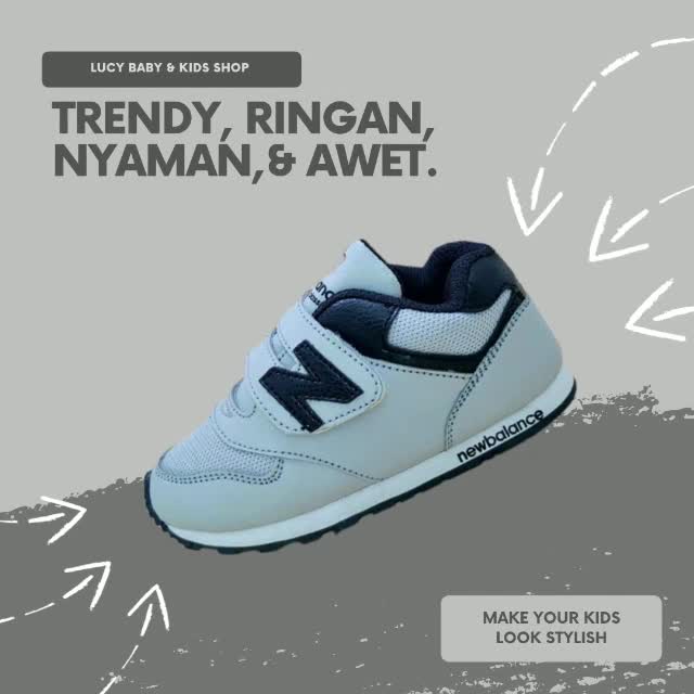 SEPATU ANAK COWOK CEWEK LAKI LAKI PEREMPUAN SPORT UMUR 1 2 3 4 5 6 7
