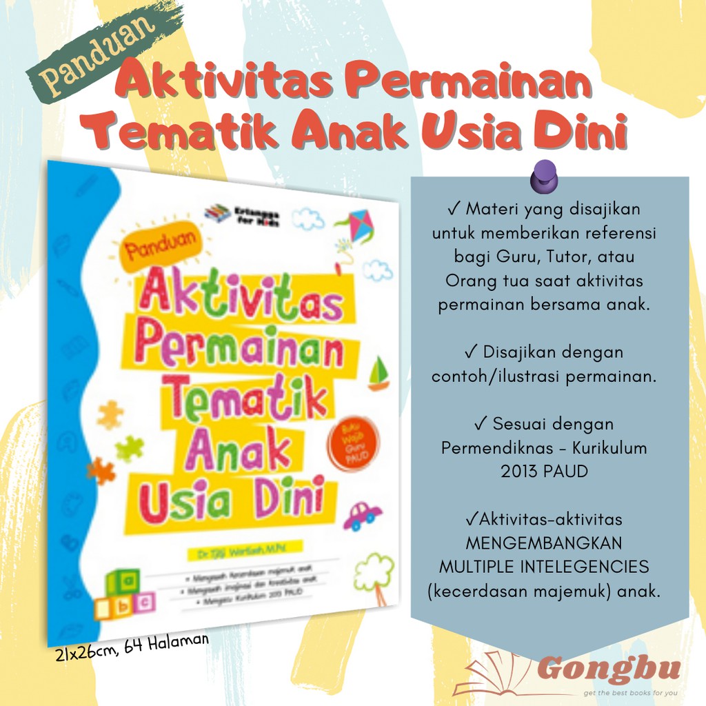 Jual Panduan Aktivitas Permainan Tematik Anak Usia Dini - Buku Panduan Pendidik Erlangga Original | Shopee Indonesia