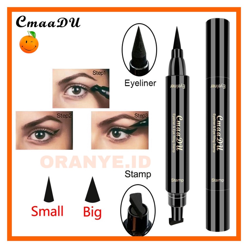 Jual CMAADU 2in1 Eyeliner Stamp Wing Liquid 2 Sisi Cepat Kering Sexy