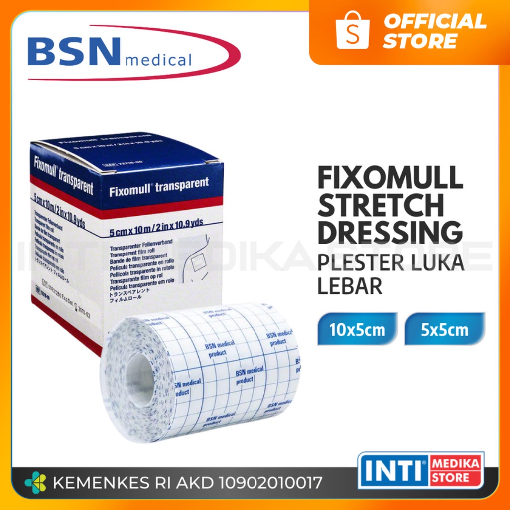 Jual BSN Plester Luka FIXOMULL STRETCH Dressing Fiksasi Luka Lebar