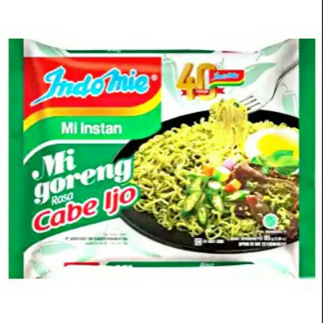 Indomie goreng rasa CABE IJO 85g Shopee Indonesia