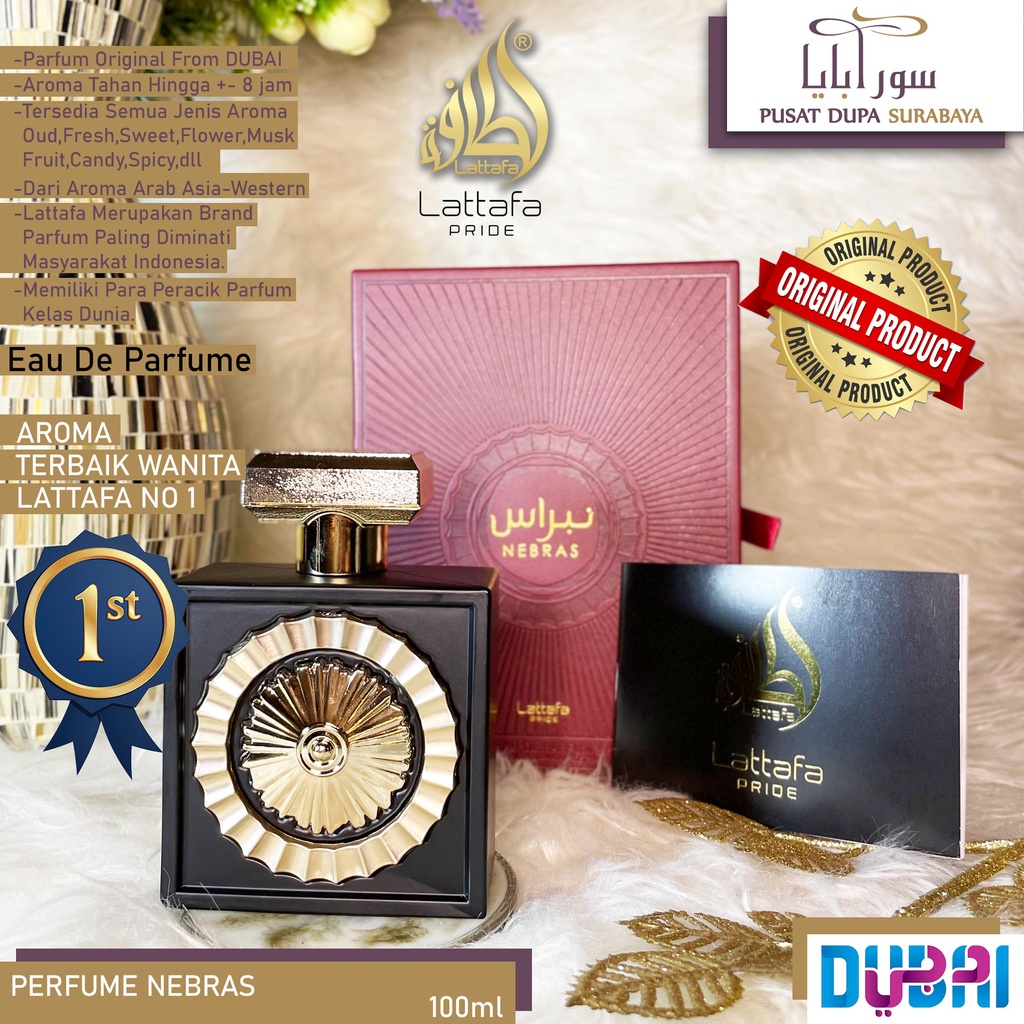 Jual Parfum Asli Arab Original Premium/Dubai/Lattafa Pride/Nebras