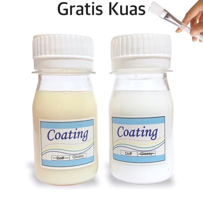 Jual Coating (40ml) Cairan Pelapis Cat Varnish Finisher serbaguna untuk