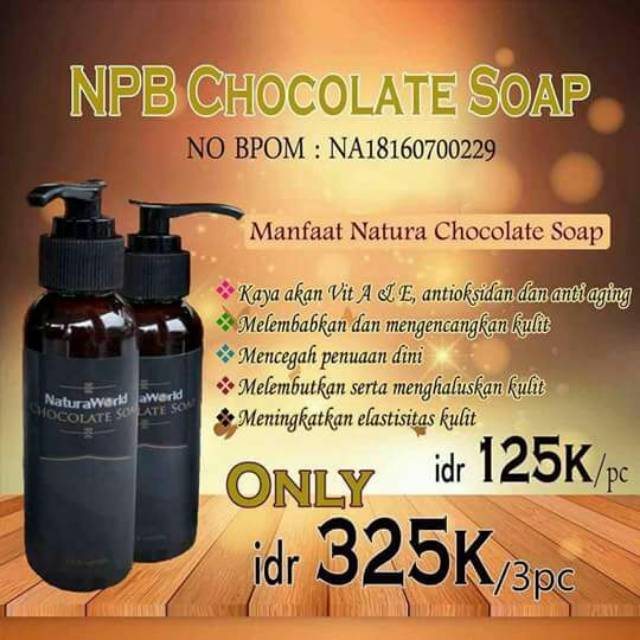 Jual Natura Chocolate Soap / Sabun Coklat | Shopee Indonesia