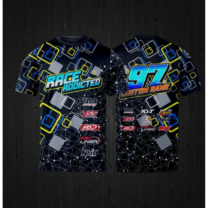Jual Jersey Racing Nama/Jersey Balap Road Race Fullprint | Shopee Indonesia