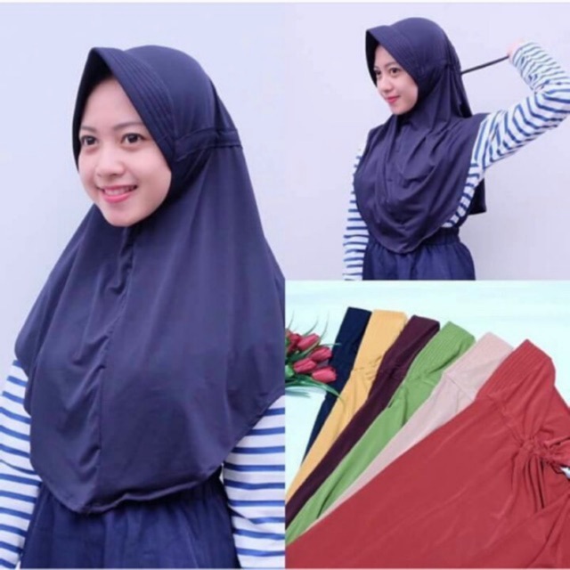 JILBAB SERUT JOKOWI ADIBA SERI WARNA 2 / HIJAB INSTAN SERUT JOKOWI