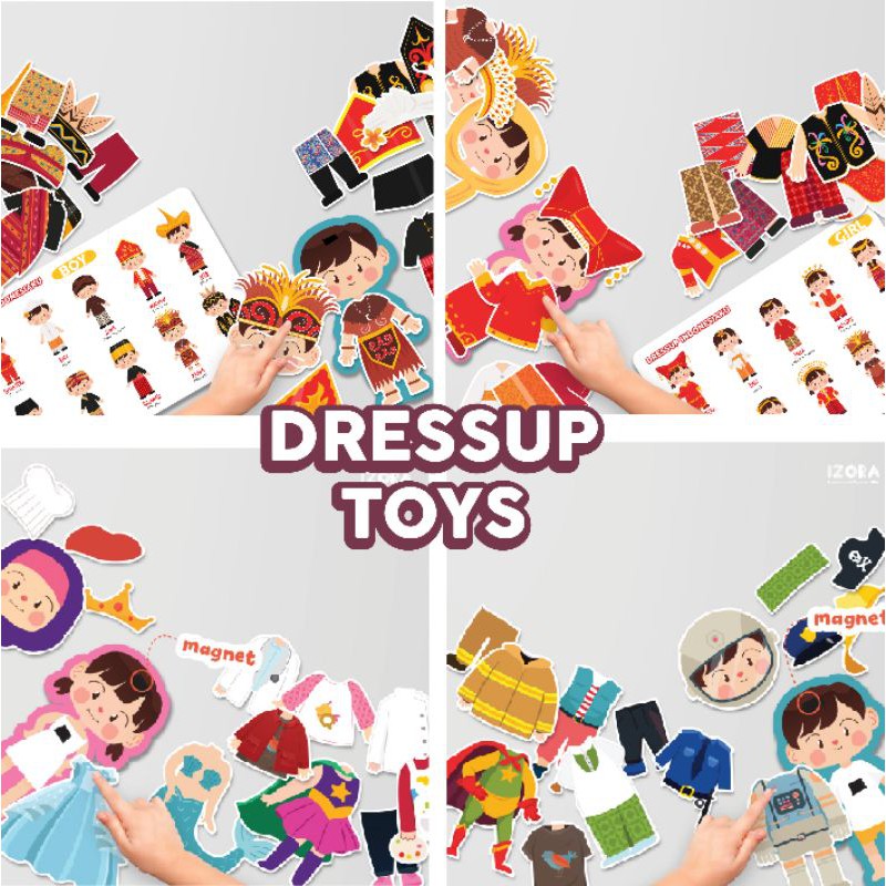 BUSY PAGE MAINAN ANAK EDUKASI DRESSUP BP BEPE bongkar