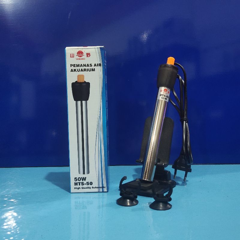 Jual Yamano Heater penghangat pemanas stainless HTS50 Watt Otomatis Aquarium Shopee Indonesia